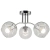 Plafon chromowany szklany 3-punktowy 8084/3 z serii ELBA - Lampy Elem